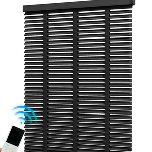 มู่ลี่ไม้เทียมแบบใช้มือและไฟฟ้าสำหรับหน้าต่างมู่ลี่ไม้สำหรับสำนักงานแบบทันสมัย - Product Image 2