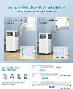 Climatisation portable EUHOMY 8 000 BTU 3 en 1 avec déshumidificateur, climatiseur portable pour la maison - Product Image 6