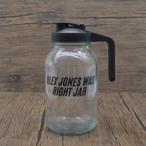 Capuchon à rabat en acier inoxydable de qualité alimentaire avec poignée avec tamis à couvercle en maille pour filtrer l'eau du thé adapté au pot Mason - Product Image 1