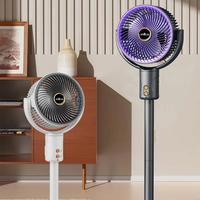 Ventilateur de circulation électrique sur pied, silencieux, pour chambre et salon, durable