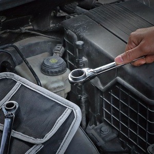 Double End Ratchet Wrench Metric Hex <b>Chrome</b> Plated High Carbon Steel Industrial Grade 0.6 Kg For Automotive Repair - Product Image 1