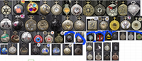 Jam tangan saku hewan Fob liontin rantai kalung pria wanita Vintage perunggu Quartz model campuran
