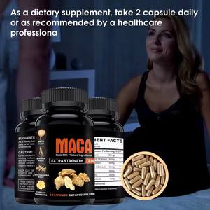 Cápsulas de Raíz de Maca OEM/ODM Marca Privada para Hombres, Potenciador de Vigor con Horny Goat Weed, Ashwagandha, Ginseng, Tribulus Terrestris - Product Image 2