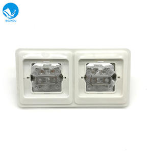 Interruptor de Pared Empotrado de Doble Polo, Doble Control y Doble Giro ABK2-A(M) para Iluminación de Cabina Marina con Caja de Conexiones - Product Image 3