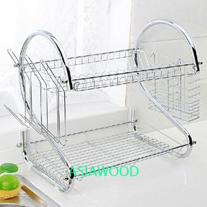 <span class=keywords><strong>De</strong></span> doble nivel plato <span class=keywords><strong>de</strong></span> metal estante <span class=keywords><strong>de</strong></span> cocina secado <span class=keywords><strong>escurridor</strong></span> bastidores plato <span class=keywords><strong>escurridor</strong></span> - Product Image 5