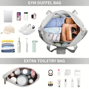 <b>Hot</b> Sale Waterproof Travel Duffel <b>Bag</b> Lightweight Travel Weekender <b>Bags</b> with Shoe Compartment - Product Image 4