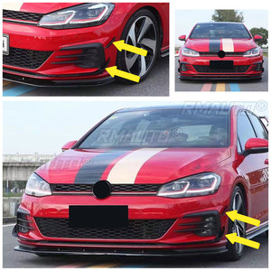 A Set Car Front Bumper Side <b>Splitter</b> Canards Lip Spoiler for Volkswagen for VW Golf MK7.5 MK8 R-Line GTI GTD 2017-2020 20-2022 - Product Image 6