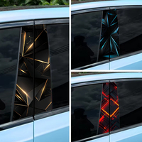 Autocollant 3D Micora pour montant de fenêtre de voiture, décalcomanie créative et personnalisée pour la décoration des montants de fenêtre de voiture