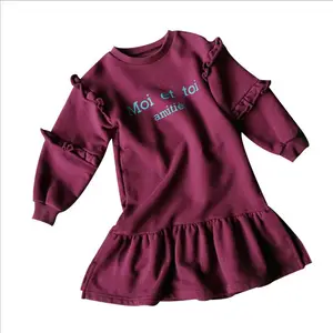 Commercio all'ingrosso UK Boutique bambini Angel Wing Cotton Bangkok Girl Shirt Dress dal fornitore della cina