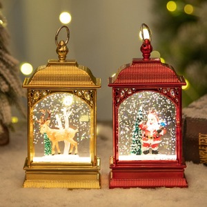 Linterna Navideña Iluminada con Papá Noel, Muñeco de Nieve y Alce, Luz de Noche LED, Adornos de Linterna para Árbol de Navidad, Regalos para Festivales - Product Image 5