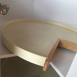 90 תואר פתוח דלת פינת מטבח ארון עם פטיפון מגש סובב אחסון תוצרת סין מוצק עץ בסיס ארונות 1 סט מודרני - Product Image 6