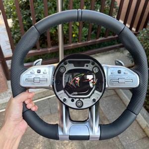 พวงมาลัยหนัง JIANSHAN สำหรับรถยนต์เมอร์เซเดสเบนซ์ รุ่น CLS/CLA/GLC/E/S/C-Class/G63/<span class=keywords><strong>C43</strong></span>/ML/SL (<span class=keywords><strong>W202</strong></span>-W207/W166) แบบมัลติกริป หลายขนาด - Product Image 5