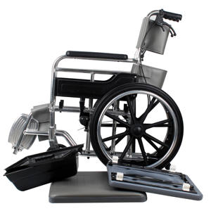 Silla de ruedas ligera de acero plegable, hecha a mano, de peso, económica, AC972 CE.ISO13485 CN;GUA - Product Image 6