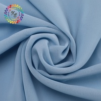 Tissu en mousseline de soie 100% Polyester solide, perles 75D, livraison gratuite