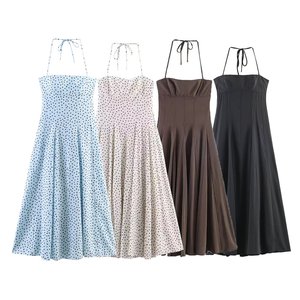 TAOP&ZA <span class=keywords><strong>Abbigliamento</strong></span> <span class=keywords><strong>Donna</strong></span> <span class=keywords><strong>Retrò</strong></span> 2026 Nuovo Abito Midi Elegante e alla Moda con Collo all'Americana Primavera/Estate 4772354 - Product Image 1
