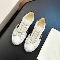 Baskets en cuir pour hommes de style designer de haute qualité, chaussures décontractées basses à lacets, chaussures plates à blocs de couleur pour le quotidien