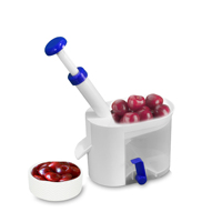 Draagbare Plastic Kersenpitter Van Voedingskwaliteit Met Transparante Verzamelaar En Zuignap Fruit-En Groentegereedschap