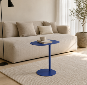 Moderne metalen uittrekbare salontafel/bijzettafel voor woonkamer, eetkamer, kleine appartementen - duurzaam, lichtgewicht, multifunctioneel - Product Image 1
