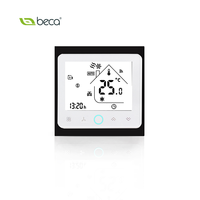 Contrôleur de climatisation intelligent programmable à écran tactile Beca BAC-002, thermostat sans fil Wifi 24V