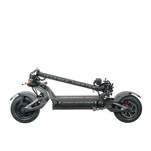 Trottinette à deux roues de 13 pouces, double moteur, pliable, suspension hydraulique réglable, frein à disque à 4 pistons, commande par application, >40Ah, 120 km/h, 150 kg - Product Image 4
