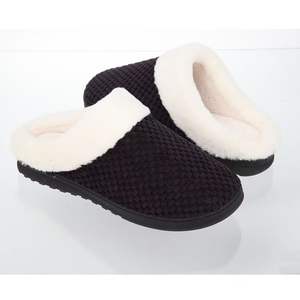 Nuove pantofole di cotone per la casa ad alta elasticità in spugna di cotone ispessito trascinando per gli uomini e le donne al coperto scarpe calde per mobili - Product Image 3