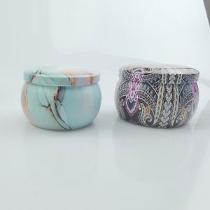 Wholesale 2oz 4oz 6oz 8oz Empty Round Scented Rose Gold Tin Can for Candles Container <b>Jars</b> Travel Black Candle Tins - Product Image 6