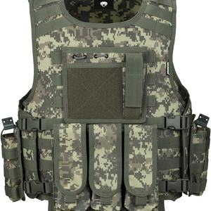 เสื้อกั๊กยุทธวิธีแบบโมลล์ คุณภาพสูง ผลิตตามสั่ง ขายส่ง ปรับขนาดได้ สีเขียว พร้อมอุปกรณ์เสริมที่ถอดออกได้ - Product Image 2