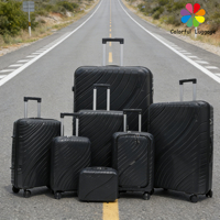 Ensemble de bagages rigides 6 pièces, prêt pour les affaires et les voyages |   Roues pivotantes lisses pour une mobilité aisée.