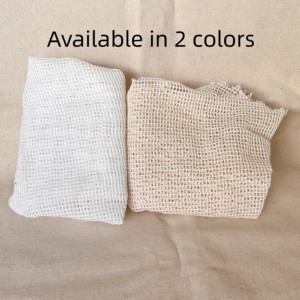 Cotton <b>Mesh</b> Bags with Drawstring Washable Reusable <b>Mesh</b> Net Recyclable Eco Friendly Biodegradable - Product Image 6