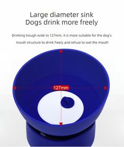 Bouteille d'eau portable 3-en-1 en silicone pour animaux de compagnie, grande capacité, pour promenade, alimentation et boisson, avec récipient alimentaire – Promotion Usine - Product Image 3