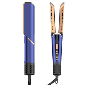 Piastra per Capelli Elettrica LED con Motore Brushless ad Alta Velocità e Asciugacapelli 2-in-1 con Pettine Asciugante a 3 Velocità e Aria Calda/Fredda - Product Image 3