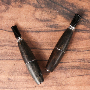 Pipe à <span class=keywords><strong>tabac</strong></span> en bois Futeng, portable, solide, faite à la main, finition cirée 9 mm, coupe-vent, accessoires pour pipe à fumer à une bouffée - Product Image 6