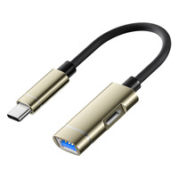 Adaptateur USB Type C vers USB OTG avec concentrateur PD, convertisseur de charge et synchronisation de données USB C pour téléphone portable, tablette, PC