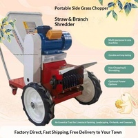 Nouvelle machine à hacher le foin et à fabriquer de l'ensilage, modèle deux/trois phases, 4 lames ; hacheuse de fourrage mobile portable ; hacheuse d'aliments pour bétail