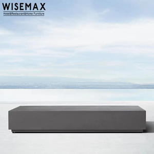 Meubles WISEMAX, meubles d'extérieur haut de gamme, <span class=keywords><strong>table</strong></span> basse <span class=keywords><strong>rectangulaire</strong></span> en aluminium pour jardin, <span class=keywords><strong>table</strong></span> de rangement pour patio, <span class=keywords><strong>balcon</strong></span> - Product Image 3