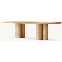 Juego de Muebles para Interiores, Mesa de Comedor Rectangular y Sillas Modernas para Sala de Estar