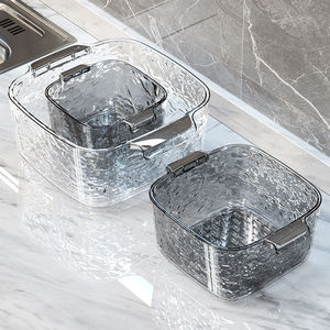 Fregadero doble para lavar verduras con cesta de drenaje para limpiar frutas y verduras en la cocina - Product Image 2