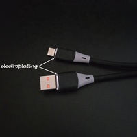 Diseño clásico de alta calidad portátil llevar 1,2 metros mini IOS tejido trenzado USB a cables de 8 pines