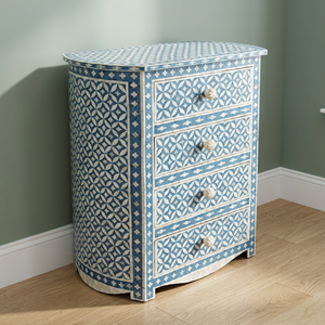 Mueble de Almacenamiento Moderno con Paneles Elevados y Detalles en Hueso Incrustado, Plegable, para Centros Comerciales, Supermercados, Decoración del Hogar, Apartamentos, Escuelas y Dormitorios - Product Image 1