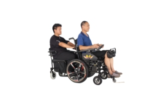 Sedia a Rotelle Elettrica Verticale Intelligente e Potente <span class=keywords><strong>per</strong></span> <span class=keywords><strong>Disabili</strong></span> con Freno Elettromagnetico - Product Image 4