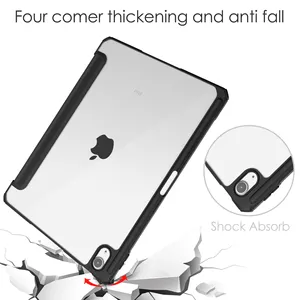 Neue schöne Qualität weiches TPU-Triple-Acryl-Gehäuse für iPad Air 11 2024 Kickstand-Abdeckung mit S-Bruhtönhalter