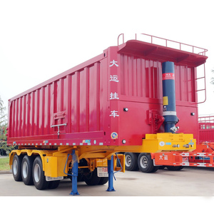 Dayun <span class=keywords><strong>9</strong></span> mét van phẳng phía sau <span class=keywords><strong>Dump</strong></span> bán Trailer cho xe tải 40 tấn trở lại tự xả Dumper bán Trailer - Product Image 1
