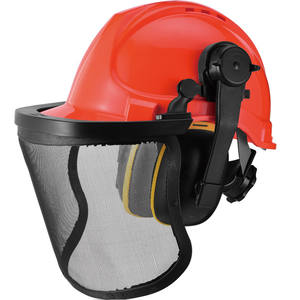 قبعات عالية الجودة مع واقي شبكي وأغطية أذن بإلغاء الضوضاء ، قبعة صلبة للبناء الصناعي - Product Image 3