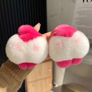 CHENXI Porte-clés en peluche 3D doux Corgi avec pompon, imprimé UV, animal en peluche, pour sac à dos et clés de voiture, rentrée scolaire - Product Image 3