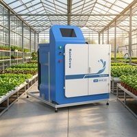Système de fertigation avec réservoir de mélange de 180 L, machine de dosage de précision avec deux capteurs EC/pH et contrôle à distance 4G IoT