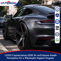 Vente flash - Jantes en alliage forgé monobloc noir satiné 20x8.5 20x11.5 21x12 5x130 pour Porsche 911 Carrera 992 GTS