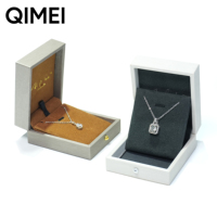 Organisateur de bijoux personnalisé avec tiroir latéral carré givré et fermeture à boucle, personnalisable en logo/couleur/taille/matériau, pour bagues, pendentifs et colliers