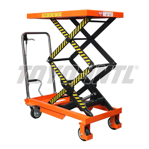 Chariot à plateforme manuel à ciseaux de type <span class=keywords><strong>SLT</strong></span> Toyo-Intl pour entrepôt - Product Image 6