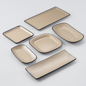 Creative Oval <strong>Rectangular</strong> Melamine Snack <strong>Plate</strong> Dessert <strong>Serving</strong> <strong>Plate</strong> for Restaurant Use - Product Image 1