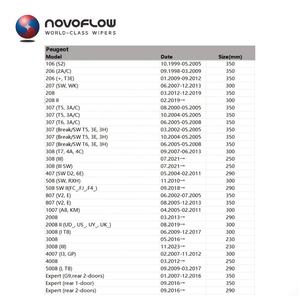 NOVOFLOW <span class=keywords><strong>Essuie</strong></span>-<span class=keywords><strong>glace</strong></span> arrière multifonctionnel avec 3 adaptateurs pour les modèles <span class=keywords><strong>Peugeot</strong></span> <span class=keywords><strong>208</strong></span> <span class=keywords><strong>208</strong></span> II 308 308 III 508 2008 3008 4008 5008 - Product Image 6
